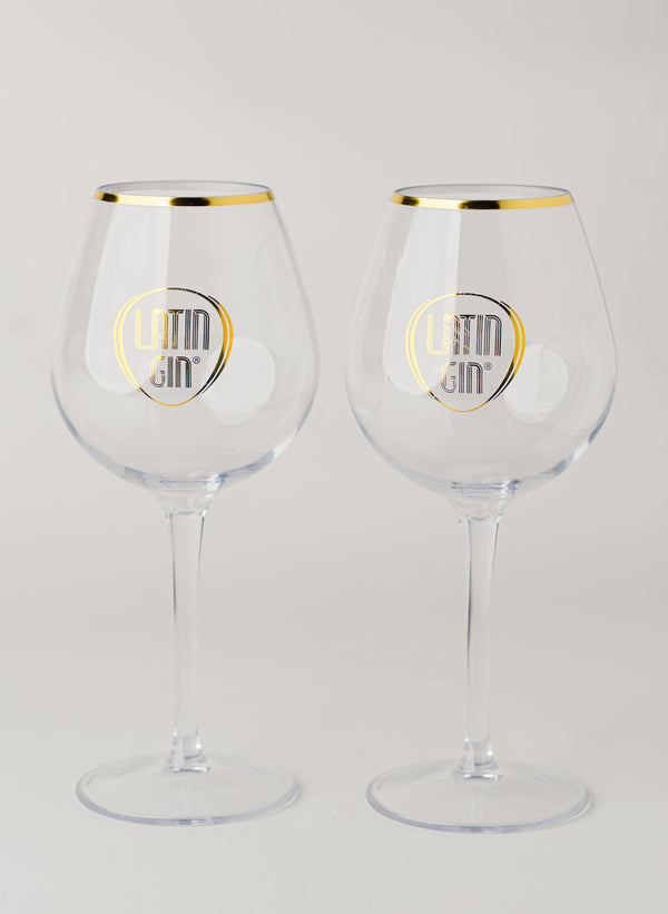 Latin Gin Acrylic Copa Cups – Set of 2